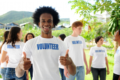 group of volunteers